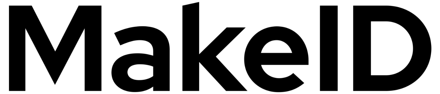 MakeID logo in black text on a white background