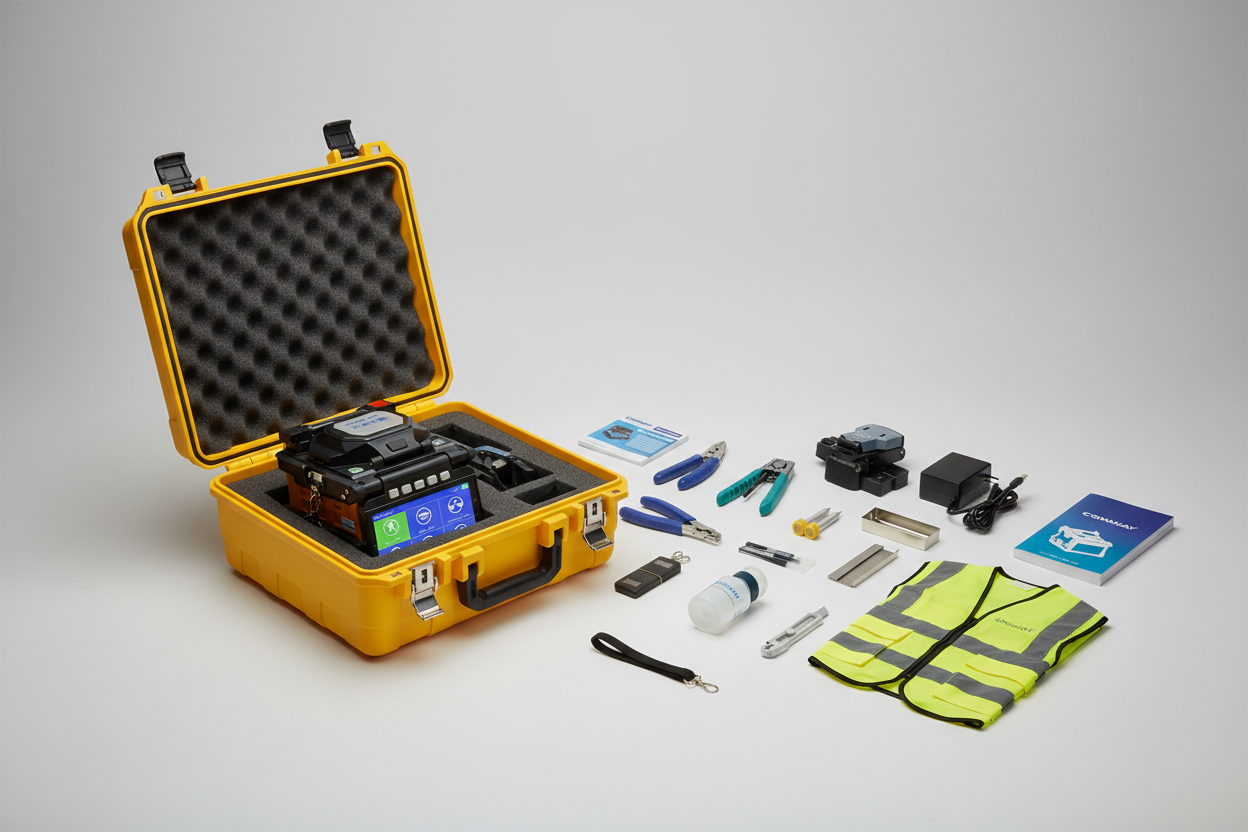 COMWAY C6S+ Fusion Splicer Kit - Open Case